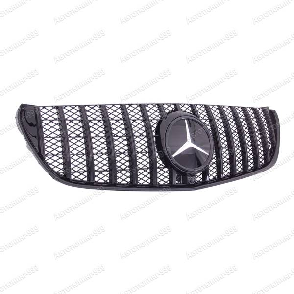 Решетка радиатора GT дизайн на Mercedes V-klass + эмблема черная