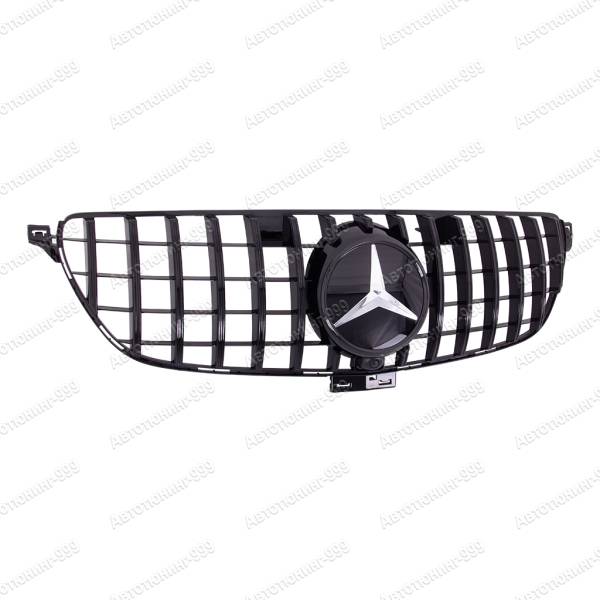 Решетка GT на Mercedes GLE Coupe (C 292) черная +эмблема